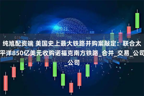 纯旭配资端 美国史上最大铁路并购案敲定：联合太平洋850亿美元收购诺福克南方铁路_合并_交易_公司